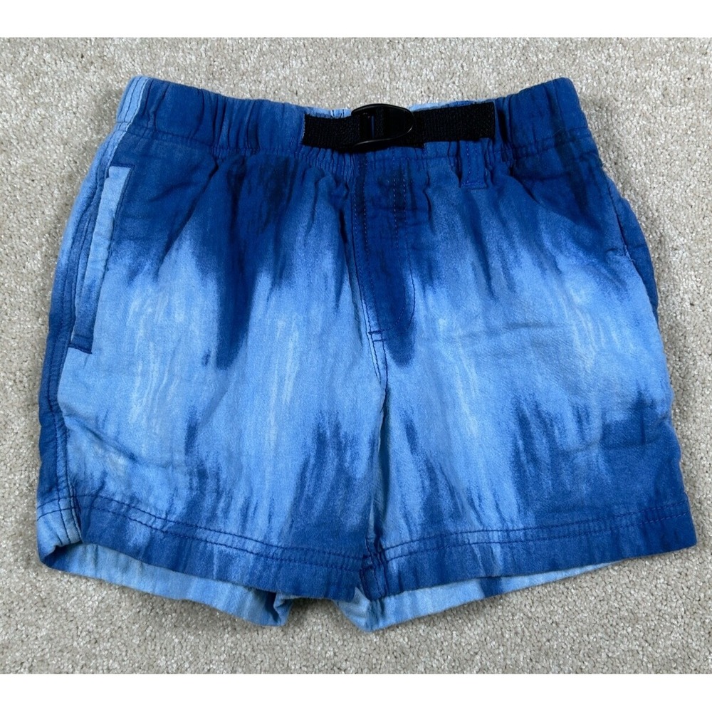 Wonder‎ Nation Boys Size S (6-7) Blue Pull On Shorts Pockets Belt